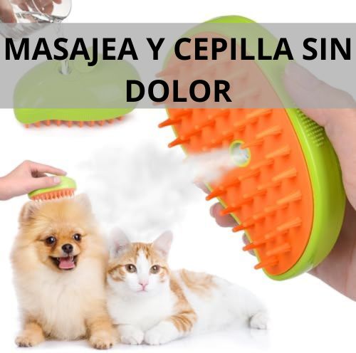 Cepillo vaporizador de mascotas